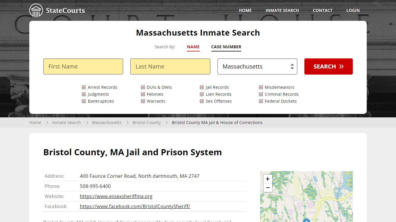 Bristol County MA Jail & House of Corrections Inmate Records Search ...